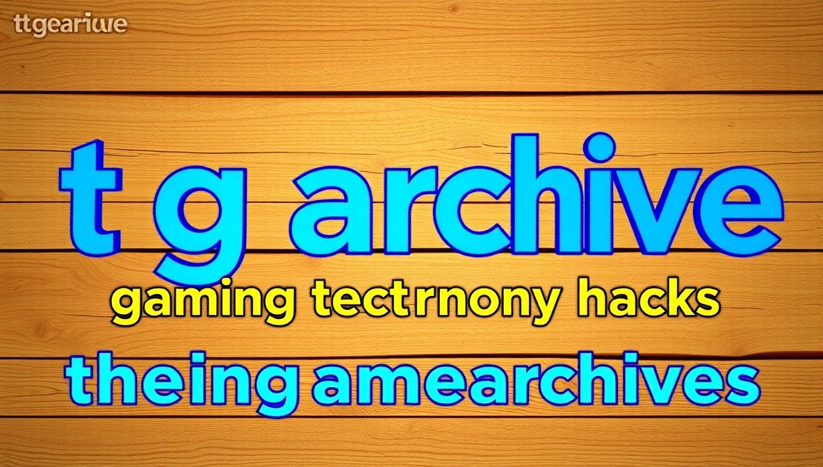 tgarchivegaming technology hacks by thegamearchives – Game Preservation, Archiving & Digital Gaming History Explained